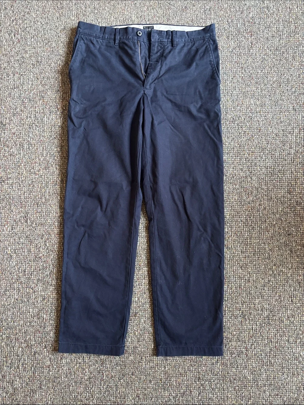 J. Crew Classic Fit Navy Blue Chino Pants 32x32 BE611